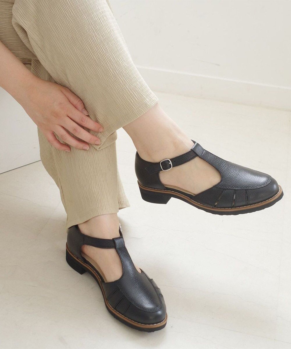 【ポインター/Pointer】の本革 通気性Tストラップパンプス インテリア・キッズ・メンズ・レディースファッション・服の通販 founy(ファニー) ファッション Fashion レディースファッション Fashion for Women クッション Cushion, Throw Pillow 軽量 Lightweight, Ultra Light サンダル Sandals, Summer Shoes ストラップパンプス Strap Pumps, Strappy Heels スリット Slit, Slit Detail メッシュ Mesh, Net Fabric ラップ Wrap, Wrap Design エレガント 上品 Elegant ブラック|ID: prp329100004631115 ipo3291000000033318421