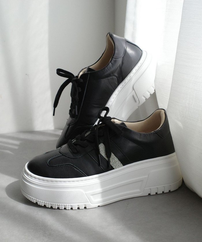 【ポインター/Pointer】の日本製 本革ボリューム厚底スニーカー インテリア・キッズ・メンズ・レディースファッション・服の通販 founy(ファニー) https://founy.com/ ファッション Fashion レディースファッション Fashion for Women スニーカー Sneakers, Trainers 厚底 Platform Shoes 日本製 Made In Japan |ID: prp329100004631116 ipo3291000000033318442