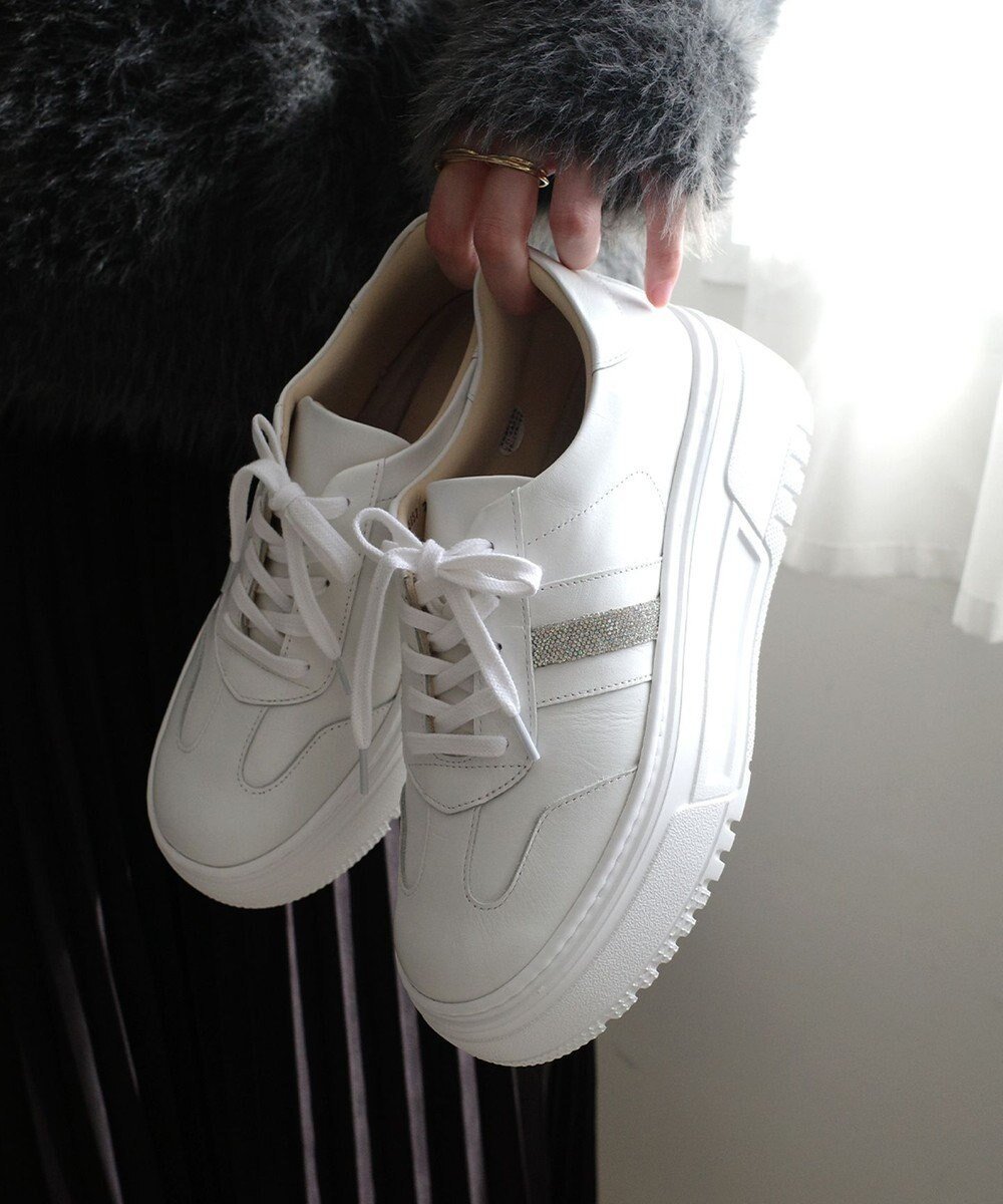 【ポインター/Pointer】の日本製 本革ボリューム厚底スニーカー インテリア・キッズ・メンズ・レディースファッション・服の通販 founy(ファニー) ファッション Fashion レディースファッション Fashion for Women スニーカー Sneakers, Trainers 厚底 Platform Shoes 日本製 Made In Japan オフホワイト|ID: prp329100004631116 ipo3291000000033318445