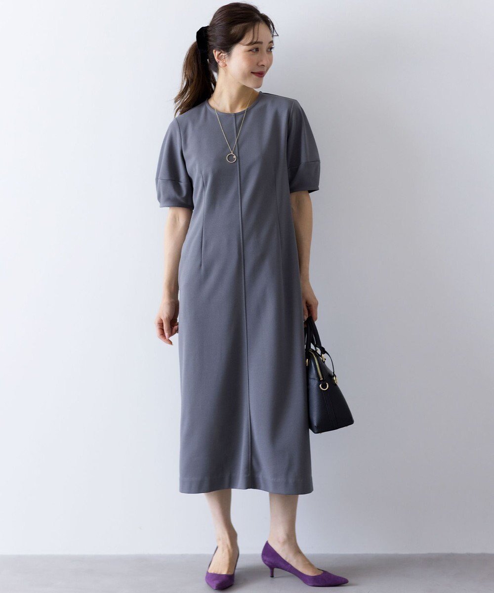 【組曲/KUMIKYOKU】のジョーゼットジャージーサック ワンピース 人気、トレンドファッション・服の通販 founy(ファニー) ファッション Fashion レディースファッション Fashion for Women ワンピース Dresses 吸水 Absorbent, Quick-Dry シェイプ Shape, Slim Fit シンプル Simple, Minimal ジョーゼット Georgette, Semi-Sheer Fabric ストレッチ Stretch, Stretchy Fabric スリット Slit, Slit Detail スリーブ Sleeve, Long Sleeve / Short Sleeve ダブル Double, Double-Breasted ブルゾン Blouson, Bomber Jacket ペチコート Petticoat, Underskirt ポケット Pocket, Pocket Detail A/W・秋冬 Autumn/Winter エレガント 上品 Elegant other-1|ID: prp329100004631124 ipo3291000000035467117