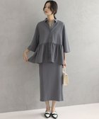 【組曲/KUMIKYOKU】のジョーゼットジャージーナロータイト スカート 人気、トレンドファッション・服の通販 founy(ファニー) ファッション Fashion レディースファッション Fashion for Women スカート Skirts ギャザー Gathered, Ruffled シンプル Simple, Minimal ジョーゼット Georgette, Semi-Sheer Fabric ストレッチ Stretch, Stretchy Fabric ダブル Double, Double-Breasted ブルゾン Blouson, Bomber Jacket ポケット Pocket, Pocket Detail A/W・秋冬 Autumn/Winter 夏 Summer エレガント 上品 Elegant thumbnail グレー系|ID: prp329100004631125 ipo3291000000033824517