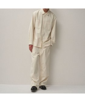 【エイトン/ATON】のHARD WASHED COTTON シャツジャケット - UNISEX 人気、トレンドファッション・服の通販 founy(ファニー) ファッション Fashion レディースファッション Fashion for Women アウター Coat / Outerwear Collection レディースジャケット・軽アウター Jackets ユニセックス Unisex, Genderless ジャケット Jacket, Outerwear ダブル Double, Double-Breasted ツイル Twist, Twisted Detail ドット Polka Dot, Dot Pattern フロント Front, Front Design リラックス Relax, Relaxed Fit A/W・秋冬 Autumn/Winter |ID:prp329100004631163