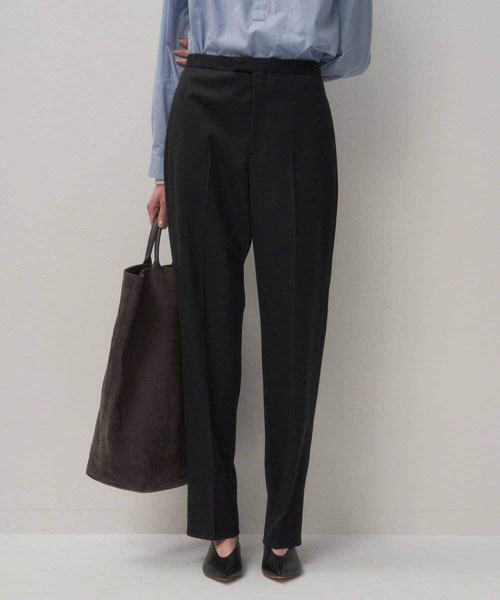 【エイトン/ATON】のCOMPACT WOOL タックパンツ インテリア・キッズ・メンズ・レディースファッション・服の通販 founy(ファニー) 　ファッション　Fashion　レディースファッション　Fashion for Women　パンツ　Pants & Trousers　シルク　Silk, 100% Silk　A/W・秋冬　Autumn/Winter　BLACK|ID: prp329100004631164 ipo3291000000033318947