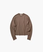 【エイトン/ATON】のGARMENT DYED CASHMERE SILK クルーネックセーター BROWN|ID: prp329100004631171 ipo3291000000033319006