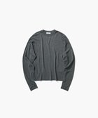 【エイトン/ATON】のGARMENT DYED CASHMERE SILK クルーネックセーター CHARCOAL GRAY|ID: prp329100004631171 ipo3291000000033319007