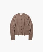 【エイトン/ATON】のGARMENT DYED CASHMERE SILK クルーネックカーディガン BROWN|ID: prp329100004631173 ipo3291000000033319020