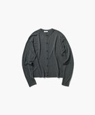 【エイトン/ATON】のGARMENT DYED CASHMERE SILK クルーネックカーディガン CHARCOAL GRAY|ID: prp329100004631173 ipo3291000000033319022