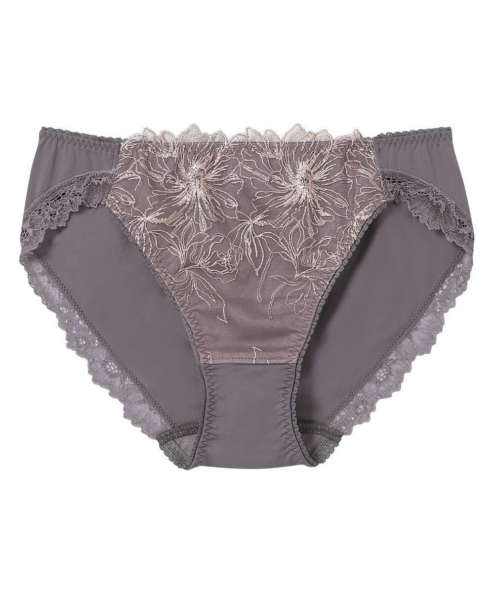 【アンフィ/AMPHI】のショーツ 【Hold Day Bra ホールドデイブラ】 BBJ304とペア くいこみにくい・アウターにひびきにくい(後ろ裾) PBJ104 アンフィ/ワコール インテリア・キッズ・メンズ・レディースファッション・服の通販 founy(ファニー) 　ファッション　Fashion　レディースファッション　Fashion for Women　アウター　Coat / Outerwear Collection　アンダー　Underwear Essentials　ショーツ　Shorts, Short Pants　ストレッチ　Stretch, Stretchy Fabric　フロント　Front, Front Design　レース　Lace, Lace Fabric　グレー|ID: prp329100004631280 ipo3291000000035726412