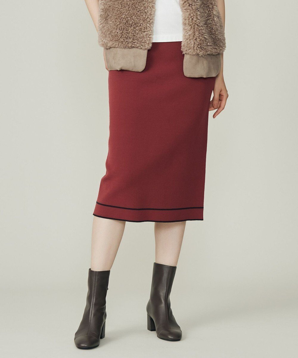 【自由区/JIYU-KU】のレーヨンストレッチIライン スカート インテリア・キッズ・メンズ・レディースファッション・服の通販 founy(ファニー) 　ファッション　Fashion　レディースファッション　Fashion for Women　スカート　Skirts　エレガント 上品　Elegant　スキッパー　Skipper, Open Collar　ストレッチ　Stretch, Stretchy Fabric　スリット　Slit, Slit Detail　A/W・秋冬　Autumn/Winter　ローズ|ID: prp329100004631338 ipo3291000000035791363