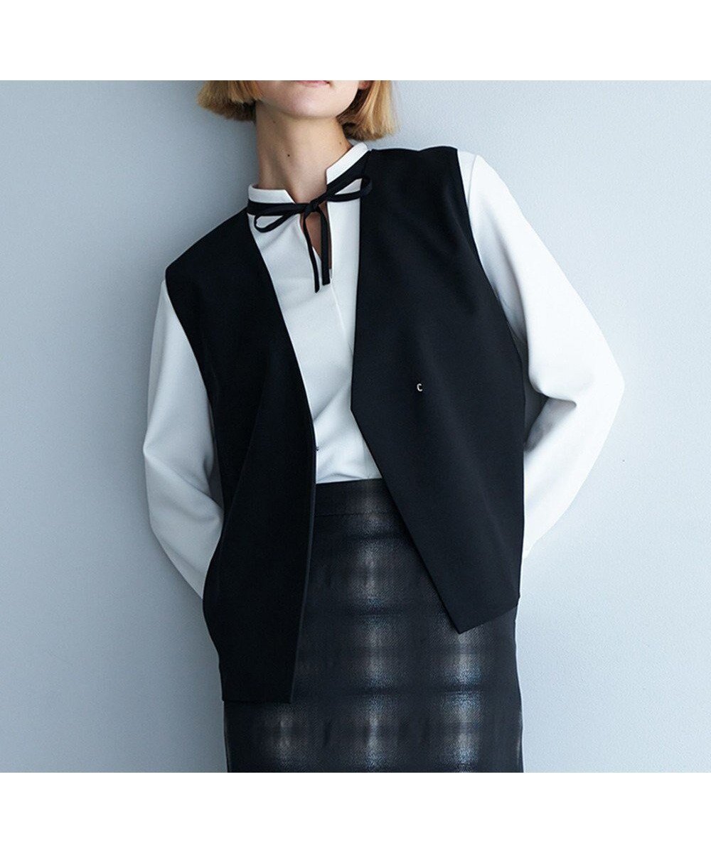 【アイシービー/iCB】の【UVカット・洗える】ウール2WAYストレッチ Vネックベスト 人気、トレンドファッション・服の通販 founy(ファニー) 　ファッション　Fashion　レディースファッション　Fashion for Women　アウター　Coat / Outerwear Collection　トップス・カットソー　Cut & Sew Tops　ベスト&ジレ / 重ね着スタイル　Vests & Gilets　Vネックトップス　V-Neck Tops / V-Cut Neckline Shirts　洗える　Machine Washable　キャミソール　Camisole, Spaghetti Strap Top　ストレッチ　Stretch, Stretchy Fabric　セットアップ　Set-Up, Coordinated Outfit　フロント　Front, Front Design　ブラウジング　Blouson Silhouette, Cinched Waist　ブルゾン　Blouson, Bomber Jacket　ベスト　Vest, Waistcoat　ワイド　Wide, Wide Fit　A/W・秋冬　Autumn/Winter　おすすめ　Recommended / Our Picks　セレモニー　Ceremony　ビジネス 仕事 通勤　Business / Work / Commuting　2025年　2025　2025-2026秋冬・A/W　Autumn/Winter 2025–26 AW25–26　 other-1|ID: prp329100004631350 ipo3291000000033824539