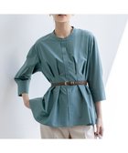 【エニィ スィス/any SiS】のウエストタックチュニック ブラウス 人気、トレンドファッション・服の通販 founy(ファニー) ファッション Fashion レディースファッション Fashion for Women トップス・カットソー Cut & Sew Tops シャツ・ブラウス・オフィスカジュアル Elegant Blouses & Button-Ups おすすめ Recommended / Our Picks カフス Cuff Design ジャケット Jacket, Outerwear スリット Slit, Slit Detail チュニック Tunic, Long Top フレア Flare, Flared ロング Long, Long-Length 新作・新入荷 New Arrivals / New In A/W・秋冬 Autumn/Winter thumbnail グリーン|ID: prp329100004631354 ipo3291000000033389608