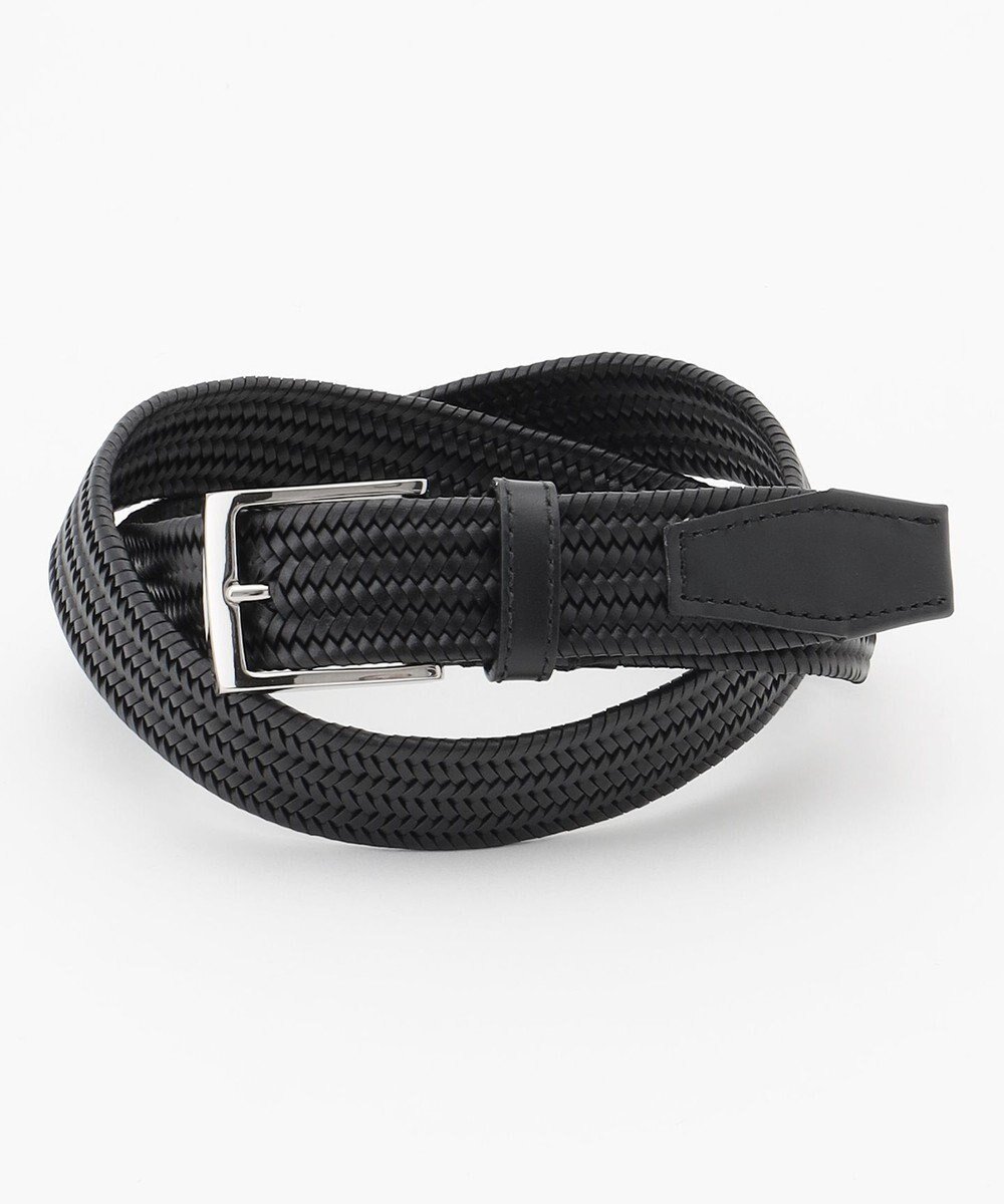 【ジョゼフ オム/JOSEPH HOMME / MEN】の【イタリア素材使用/日本製】レザーメッシュストレッチ ベルト インテリア・キッズ・メンズ・レディースファッション・服の通販 founy(ファニー) 　ファッション　Fashion　メンズファッション　Fashion for Men　イタリア　Italy　シンプル　Simple, Minimal　ストレッチ　Stretch, Stretchy Fabric　ビジネス 仕事 通勤　Business / Work / Commuting　フィット　Fit, Slim Fit　メッシュ　Mesh, Net Fabric　日本製　Made In Japan　ブラック系|ID: prp329100004631724 ipo3291000000033511432