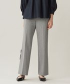 【自由区/JIYU-KU】の【撥水加工・洗える】TRギャバチェック柄ストレート パンツ モノトーン系チェック|ID: prp329100004631741 ipo3291000000033683681