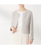 【エニィ スィス/any SiS】のシャイニーストレッチツイード ジャケット シャンブレーグレー|ID: prp329100004631743 ipo3291000000033854898