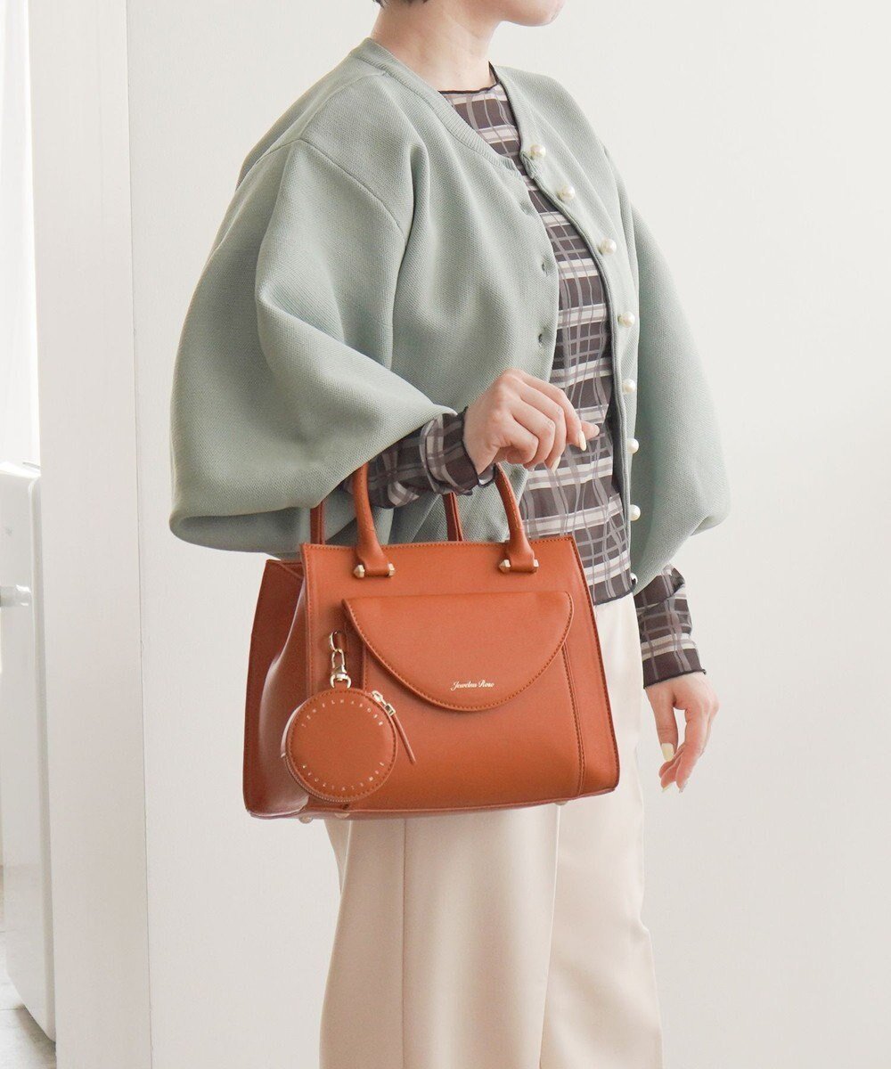 【エースバッグズアンドラゲッジ/ACE BAGS & LUGGAGE】のJewelna Rose ヴィクシー ハンドバッグ 16232 ジュエルナローズ インテリア・キッズ・メンズ・レディースファッション・服の通販 founy(ファニー) 　ファッション　Fashion　レディースファッション　Fashion for Women　アクセサリー　Fashion Accessories　オレンジ　Orange　春　Spring　秋　Autumn　コンパクト　Compact, Small Size　ショルダー　Shoulder, Shoulder Strap　シンプル　Simple, Minimal　トラベル　Travel, Travel Gear　人気　Popular, Best Seller　ハンカチ　Handkerchief, Hanky　フェイクレザー　Faux Leather, PU Leather　フラップ　Flap, Flap Pocket　フロント　Front, Front Design　ポケット　Pocket, Pocket Detail　ポーチ　Pouch, Small Case　リップ　Lip, Lip Motif　リュック　Backpack, Rucksack　冬　Winter / This Winter　再入荷　Restock / Back in Stock　おすすめ　Recommended / Our Picks　夏　Summer　旅行　Travel　スーツケース キャリーケース　Suitcase / Carry Case　ビジネス 仕事 通勤　Business / Work / Commuting　オレンジブラウン|ID: prp329100004631786 ipo3291000000033332551