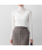 【23区/NIJYUSANKU】の【CLASSY.掲載/洗える】スムージーコットン タートルネック ニット ホワイト系|ID: prp329100004631843 ipo3291000000033332930