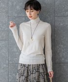 【23区/NIJYUSANKU】の【CLASSY.掲載/洗える】スムージーコットン タートルネック ニット ベージュ系|ID: prp329100004631843 ipo3291000000033332932