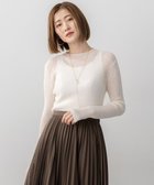 【23区/NIJYUSANKU】の【洗える】シアーリブハイネック ニット アイボリー系|ID: prp329100004631847 ipo3291000000033332958
