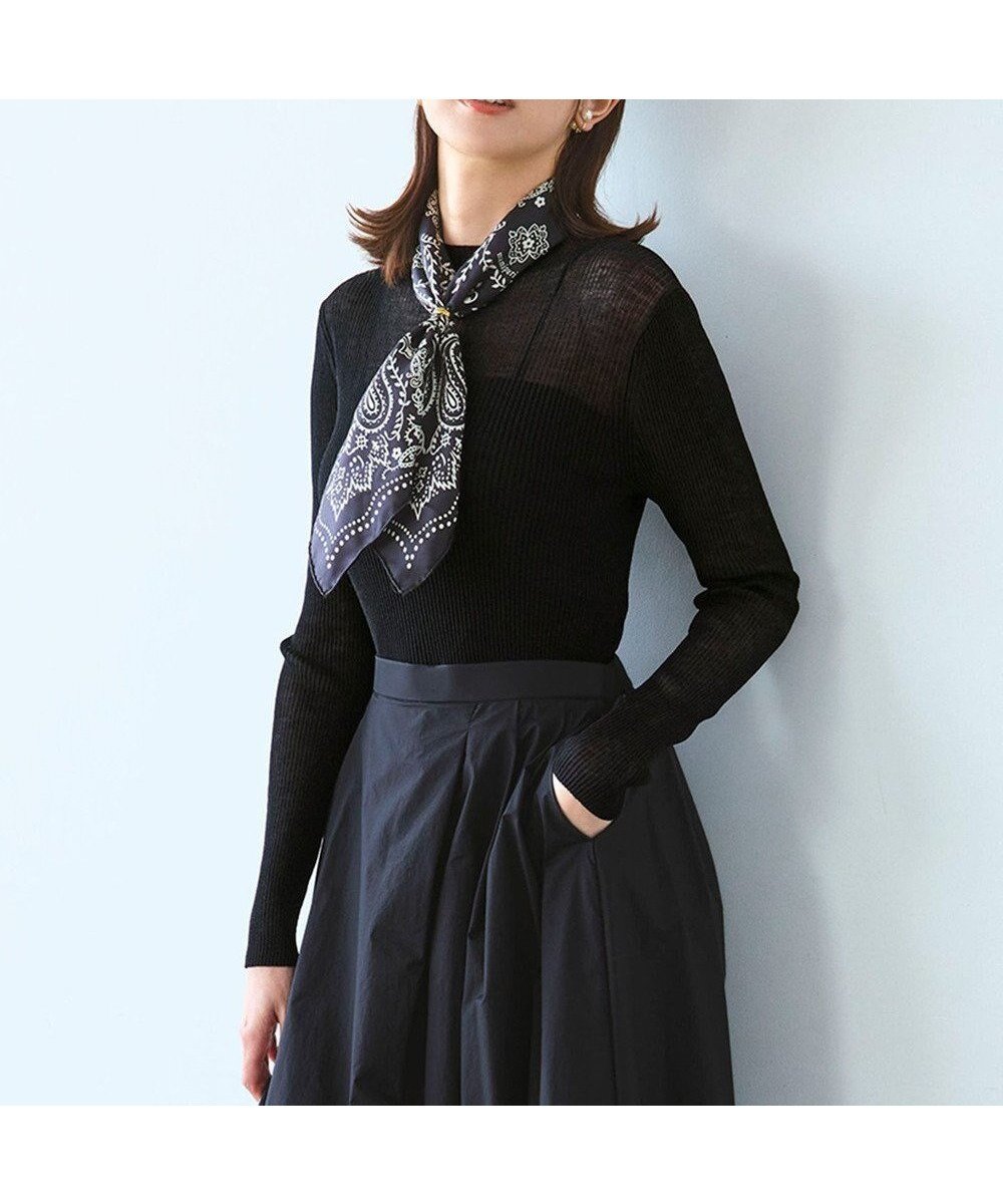 【23区/NIJYUSANKU】の【洗える】シアーリブハイネック ニット 人気、トレンドファッション・服の通販 founy(ファニー) 　ファッション　Fashion　レディースファッション　Fashion for Women　トップス・カットソー　Cut & Sew Tops　ニット　Knit Tops & Sweaters　インナー　Innerwear　洗える　Machine Washable　秋　Autumn　カーディガン　Cardigan, Knitwear　シアー　Sheer, See-Through　ジャケット　Jacket, Outerwear　スリット　Slit, Slit Detail　セーター　Sweater, Knitwear　ドレープ　Drape, Draping Fabric　A/W・秋冬　Autumn/Winter　冬　Winter / This Winter　夏　Summer　エレガント 上品　Elegant　2025年　2025　2025-2026秋冬・A/W　Autumn/Winter 2025–26 AW25–26　 other-1|ID: prp329100004631847 ipo3291000000033727419