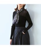 【23区/NIJYUSANKU】の【洗える】シアーリブハイネック ニット ブラック系|ID: prp329100004631847 ipo3291000000033727421