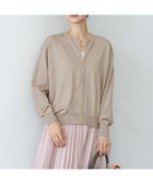 【23区/NIJYUSANKU】の【洗える】オータムシャイニー ニット ブルゾン ベージュ系|ID: prp329100004631860 ipo3291000000035617091