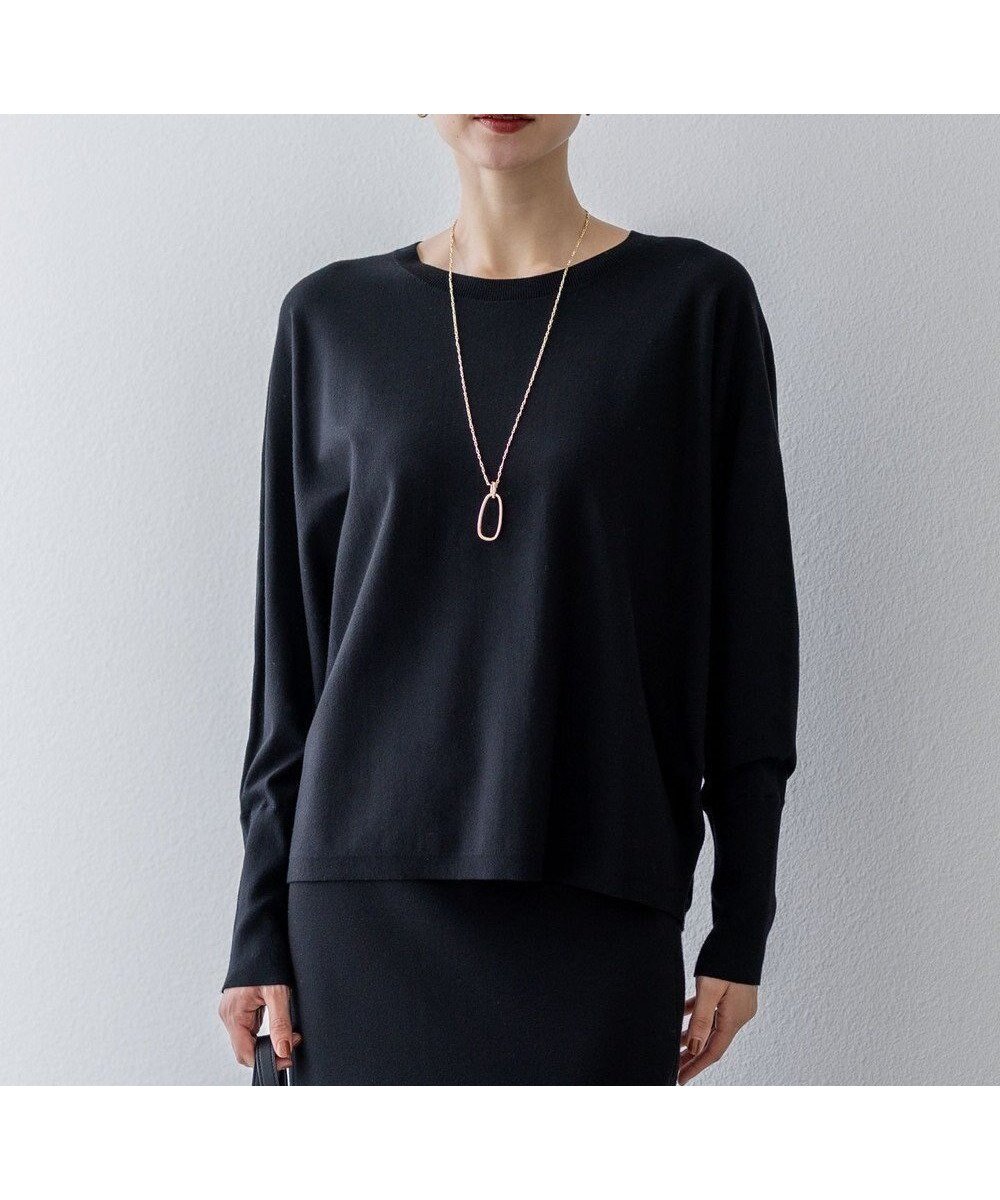 【23区/NIJYUSANKU】の【洗える/吊り干しOK】ヴィスコースストレッチ ドルマンスリーブ ニット インテリア・キッズ・メンズ・レディースファッション・服の通販 founy(ファニー) ファッション Fashion レディースファッション Fashion for Women トップス・カットソー Cut & Sew Tops ニット Knit Tops & Sweaters オレンジ Orange 洗える Machine Washable ストレッチ Stretch, Stretchy Fabric スリット Slit, Slit Detail セーター Sweater, Knitwear 人気 Popular, Best Seller フェミニン Feminine, Girly A/W・秋冬 Autumn/Winter 冬 Winter / This Winter エレガント 上品 Elegant 2025年 2025 2025-2026秋冬・A/W Autumn/Winter 2025–26 AW25–26 ブラック系|ID: prp329100004631877 ipo3291000000033333132