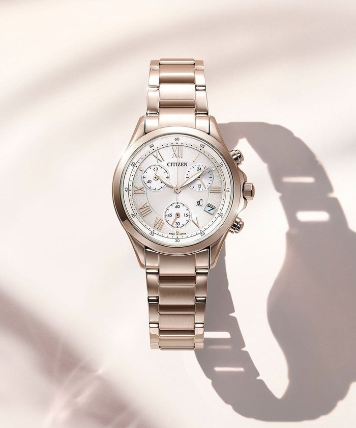 【シチズン/CITIZEN】の【電池交換不要のクロノグラフ】どんなスタイルにも合わせやすいサクラカラーの腕時計 インテリア・キッズ・メンズ・レディースファッション・服の通販 founy(ファニー) https://founy.com/ ファッション Fashion レディースファッション Fashion for Women 腕時計 Wristwatch ガラス Glass, Glassware 時計 Watch, Wristwatch 人気 Popular, Best Seller エレガント 上品 Elegant |ID: prp329100004631888 ipo3291000000033333202