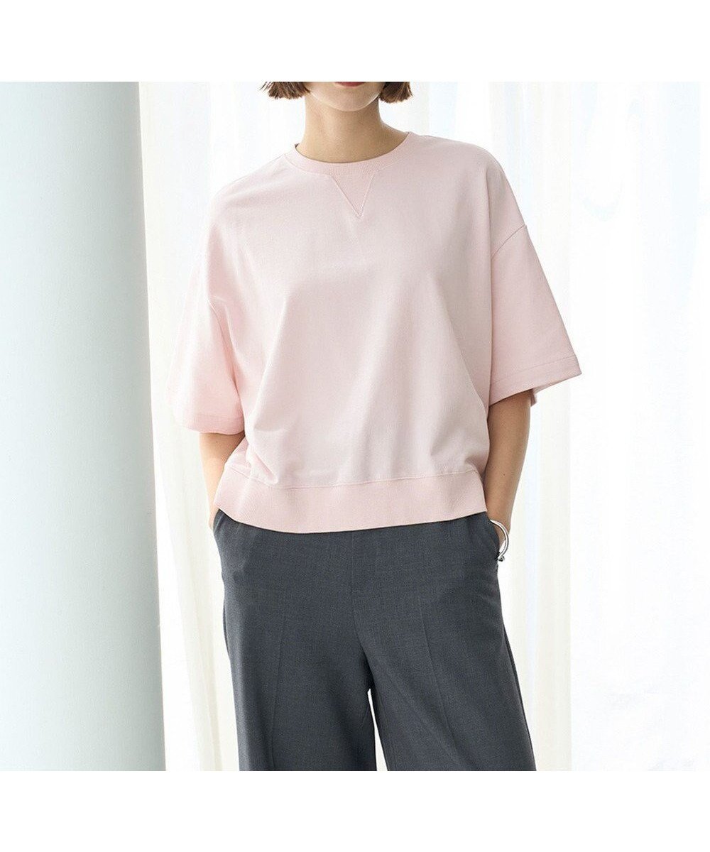 【アンフィーロ 自由区/UNFILO】のライトウェイト サイドZIPスウェット インテリア・キッズ・メンズ・レディースファッション・服の通販 founy(ファニー) 　ファッション　Fashion　レディースファッション　Fashion for Women　トップス・カットソー　Cut & Sew Tops　レディースパーカー・カジュアルフーディー　Casual Hoodies & Sweatshirts　スウェット・クルーネックトップス　Sweatshirts & Crewnecks / Relaxed Fit Sweat Tops　春　Spring　クロップド　Cropped, Short Length　吸水　Absorbent, Quick-Dry　サイドジップ　Side Zip, Side Zipper　スウェット / スエット　Sweatshirt, Sweatwear　ストレッチ　Stretch, Stretchy Fabric　タンブラー　Tumbler, Travel Mug　トレンド　Trend, Trending Now　ループ　Loop, Loop Knit　S/S・春夏　SS, Spring/Summer, Warm Season　夏　Summer　ピンク|ID: prp329100004631899 ipo3291000000035467248