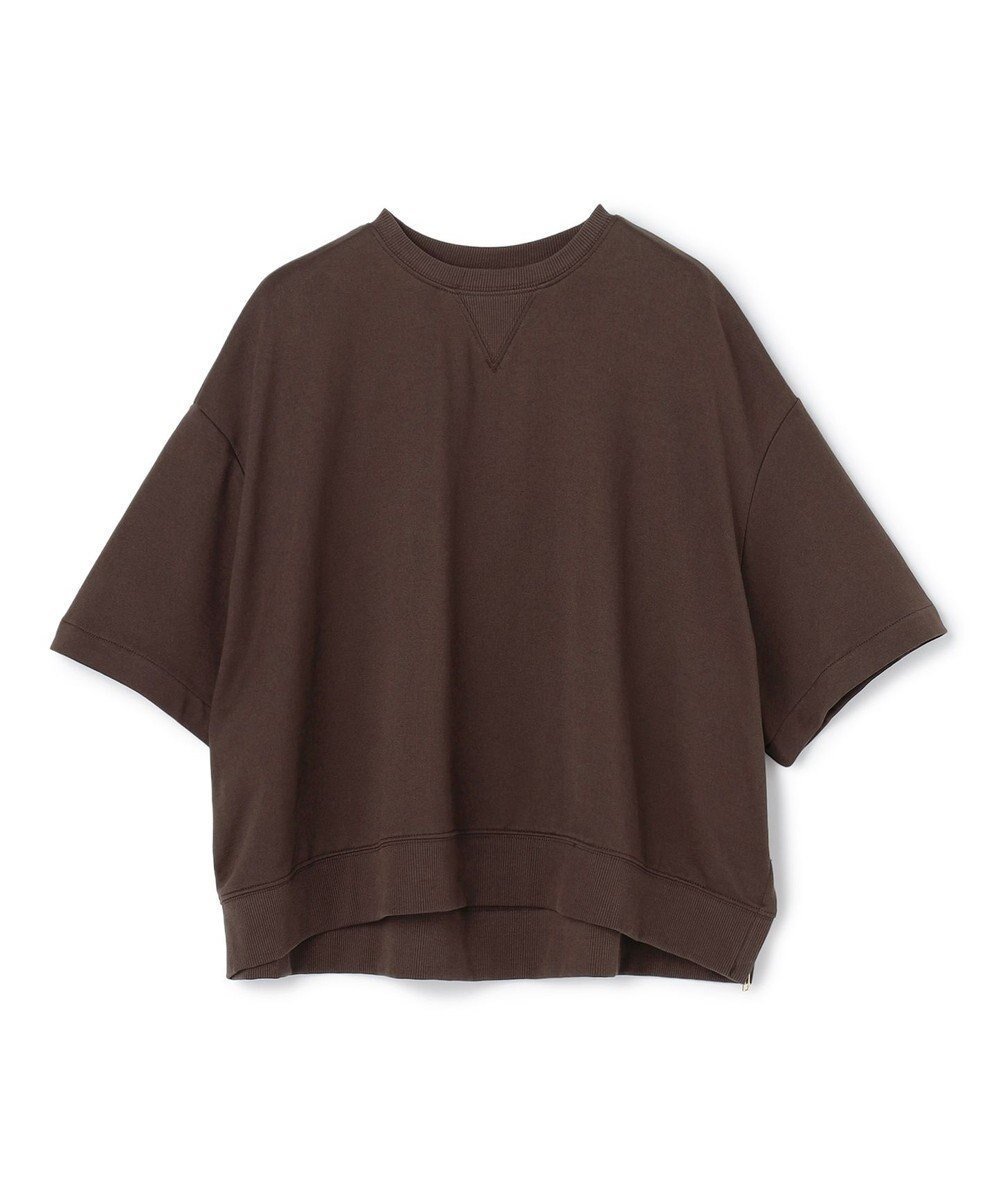 【アンフィーロ 自由区/UNFILO】のライトウェイト サイドZIPスウェット インテリア・キッズ・メンズ・レディースファッション・服の通販 founy(ファニー) 　ファッション　Fashion　レディースファッション　Fashion for Women　トップス・カットソー　Cut & Sew Tops　レディースパーカー・カジュアルフーディー　Casual Hoodies & Sweatshirts　スウェット・クルーネックトップス　Sweatshirts & Crewnecks / Relaxed Fit Sweat Tops　春　Spring　クロップド　Cropped, Short Length　吸水　Absorbent, Quick-Dry　サイドジップ　Side Zip, Side Zipper　スウェット / スエット　Sweatshirt, Sweatwear　ストレッチ　Stretch, Stretchy Fabric　タンブラー　Tumbler, Travel Mug　トレンド　Trend, Trending Now　ループ　Loop, Loop Knit　S/S・春夏　SS, Spring/Summer, Warm Season　夏　Summer　ブラウン|ID: prp329100004631899 ipo3291000000035467249