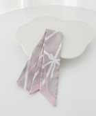 【メゾンドフルール/Maison de FLEUR】のリボンモチーフ柄スカーフ Pink|ID: prp329100004631949 ipo3291000000033333601