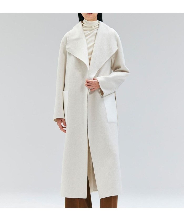 【ベイジ,/BEIGE,】のLEMOORE / ウールリバーフェイクレザーポケット付きコート インテリア・キッズ・メンズ・レディースファッション・服の通販 founy(ファニー) https://founy.com/ ファッション Fashion レディースファッション Fashion for Women アウター Coat / Outerwear Collection コート・ロングコート・ピーコート Long Coats, Peacoats & More レディースジャケット・軽アウター Jackets ガウン Gown, Robe ショルダー Shoulder, Shoulder Strap ジャケット Jacket, Outerwear セットアップ Set-Up, Coordinated Outfit デニム Denim, Jeans Material ドロップ Drop Shoulder, Dropped Style ポケット Pocket, Pocket Detail ラグジュアリー Luxury, Elegant リラックス Relax, Relaxed Fit ロング Long, Long-Length A/W・秋冬 Autumn/Winter |ID: prp329100004631996 ipo3291000000033333924