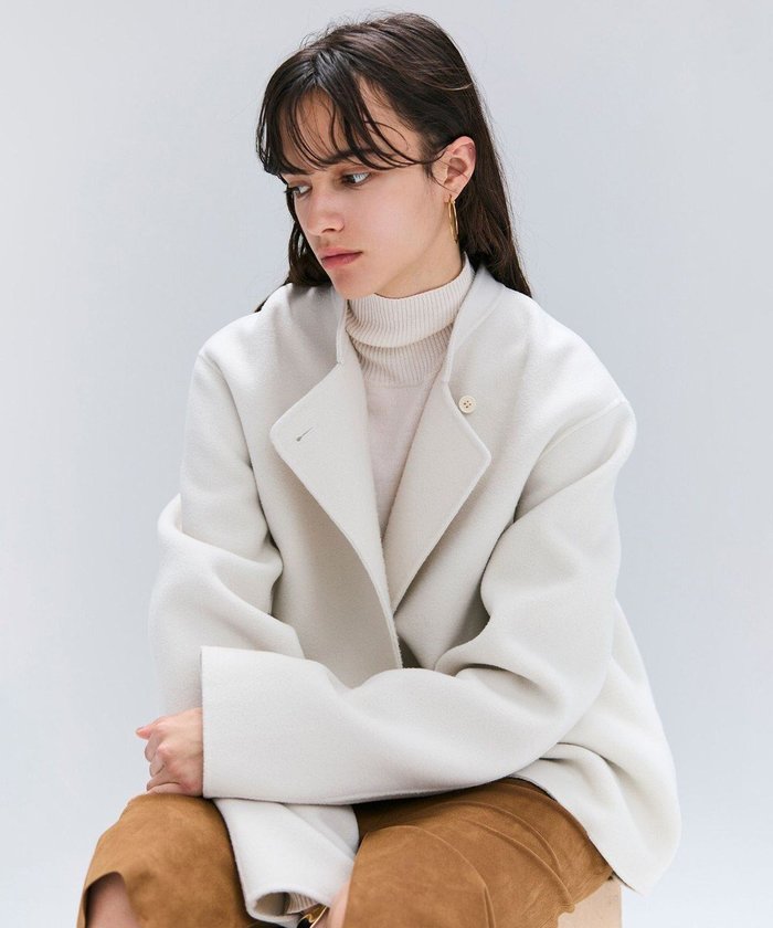 【ベイジ,/BEIGE,】のLEMOORE / ウールリバースタンドカラーショートコート インテリア・キッズ・メンズ・レディースファッション・服の通販 founy(ファニー) https://founy.com/ ファッション Fashion レディースファッション Fashion for Women アウター Coat / Outerwear Collection コート・ロングコート・ピーコート Long Coats, Peacoats & More レディースジャケット・軽アウター Jackets ジャケット Jacket, Outerwear セットアップ Set-Up, Coordinated Outfit ブルゾン Blouson, Bomber Jacket A/W・秋冬 Autumn/Winter おすすめ Recommended / Our Picks |ID: prp329100004632002 ipo3291000000033333962