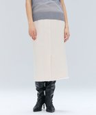 【ベイジ,/BEIGE,】のMULLIN / ウールツイードフロントベントスカート Bone|ID: prp329100004632012 ipo3291000000035928703