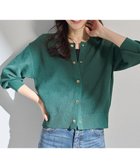 【エニー/ANY】のシアーニットショートカーディガン グリーン|ID: prp329100004632028 ipo3291000000033334123