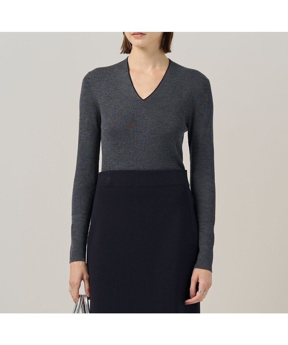 【アイシービー/iCB】の【新色追加】 エクストラファインメリノリブ Vネックプルオーバー インテリア・キッズ・メンズ・レディースファッション・服の通販 founy(ファニー) ファッション Fashion レディースファッション Fashion for Women トップス・カットソー Cut & Sew Tops ニット Knit Tops & Sweaters カジュアルプルオーバー・ニットトップス Pullovers & Knit Tops / Casual Pullovers Vネックトップス V-Neck Tops / V-Cut Neckline Shirts インナー Innerwear 今季 This Season, Current Season ジャケット Jacket, Outerwear セーター Sweater, Knitwear 定番 Standard, Basic Item 人気 Popular, Best Seller リブニット Rib Knit, Ribbed Knit A/W・秋冬 Autumn/Winter おすすめ Recommended / Our Picks エレガント 上品 Elegant 2025年 2025 2025-2026秋冬・A/W Autumn/Winter 2025–26 AW25–26 ミディアムグレー系|ID: prp329100004632037 ipo3291000000034237594
