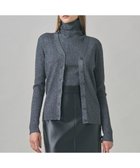 【アイシービー/iCB】の【洗える】 エクストラファインメリノリブ Vネックカーディガン グレーラメ系|ID: prp329100004632041 ipo3291000000034189300