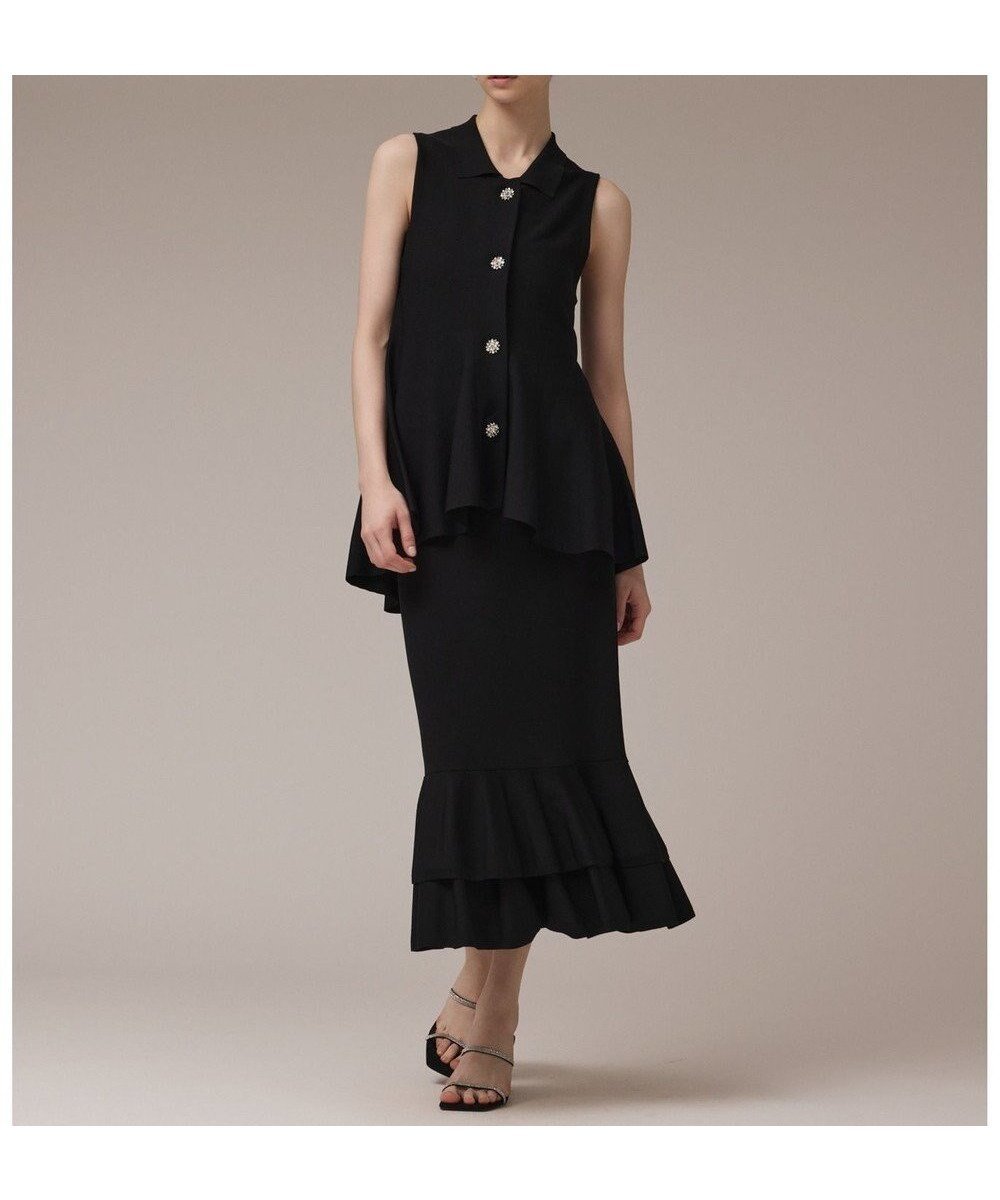 【グレース コンチネンタル/GRACE CONTINENTAL】のティアードニットスカート インテリア・キッズ・メンズ・レディースファッション・服の通販 founy(ファニー) ファッション Fashion レディースファッション Fashion for Women スカート Skirts セットアップ Set-Up, Coordinated Outfit ティアード Tiered, Tiered Style フリル Frill, Ruffle マーメイド Mermaid, Fishtail Silhouette ミラノリブ Milano Rib, Milano Stitch A/W・秋冬 Autumn/Winter おすすめ Recommended / Our Picks 夏 Summer エレガント 上品 Elegant ブラック|ID: prp329100004632051 ipo3291000000033334278