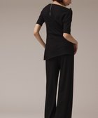 【グレース コンチネンタル/GRACE CONTINENTAL】のラメリブジャージパンツ ブラック|ID: prp329100004632054 ipo3291000000033334305