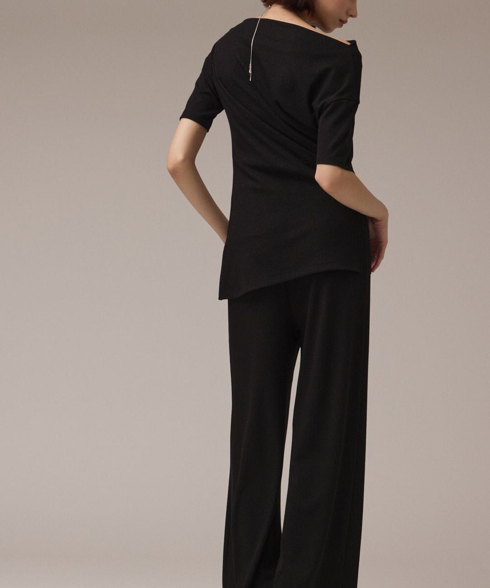 【グレース コンチネンタル/GRACE CONTINENTAL】のラメリブジャージパンツ インテリア・キッズ・メンズ・レディースファッション・服の通販 founy(ファニー) 　ファッション　Fashion　レディースファッション　Fashion for Women　パンツ　Pants & Trousers　ストレッチ　Stretch, Stretchy Fabric　セットアップ　Set-Up, Coordinated Outfit　リラックス　Relax, Relaxed Fit　夏　Summer　春　Spring　S/S・春夏　SS, Spring/Summer, Warm Season　ブラック|ID: prp329100004632054 ipo3291000000033334305