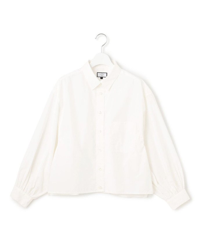 【ジェイプレスヨークストリート/J.PRESS YORK STREET】の【WOMEN】タイプライター ショートブラウス インテリア・キッズ・メンズ・レディースファッション・服の通販 founy(ファニー) https://founy.com/ ファッション Fashion レディースファッション Fashion for Women トップス・カットソー Cut & Sew Tops シャツ・ブラウス・オフィスカジュアル Elegant Blouses & Button-Ups カーゴパンツ Cargo Pants, Utility Pants ギャザー Gathered, Ruffled ショート Short, Short Length シンプル Simple, Minimal スラックス Slacks, Dress Pants スリーブ Sleeve, Long Sleeve / Short Sleeve タイトスカート Pencil Skirt, Tight Skirt タイプライター Typewriter Fabric, Crisp Cotton ドレープ Drape, Draping Fabric なめらか Smooth, Silky Texture バランス Balance, Style Balance ボトム Bottoms, Lower Wear 無地 Plain, Solid Color A/W・秋冬 Autumn/Winter エレガント 上品 Elegant |ID: prp329100004632112 ipo3291000000033334606