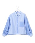 【ジェイプレスヨークストリート/J.PRESS YORK STREET】の【WOMEN】タイプライター ショートブラウス サックスブルー系1|ID: prp329100004632112 ipo3291000000033334614
