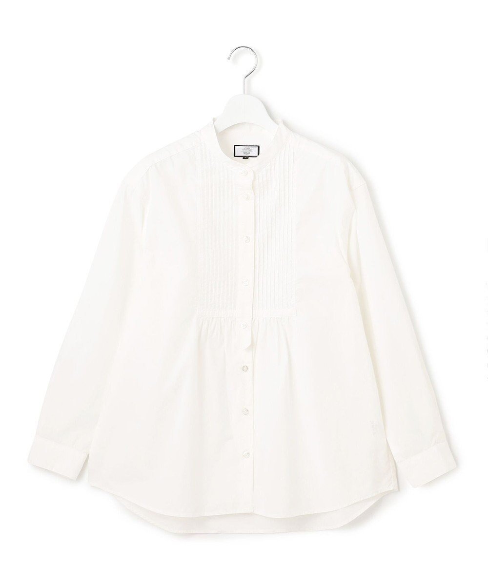 【ジェイプレスヨークストリート/J.PRESS YORK STREET】の【WOMEN】コットンタイプライターストライプ ブラウス インテリア・キッズ・メンズ・レディースファッション・服の通販 founy(ファニー) 　ファッション　Fashion　レディースファッション　Fashion for Women　トップス・カットソー　Cut & Sew Tops　シャツ・ブラウス・オフィスカジュアル　Elegant Blouses & Button-Ups　カーゴパンツ　Cargo Pants, Utility Pants　クラシカル　Classical, Vintage-Inspired　スラックス　Slacks, Dress Pants　ダウン　Down, Puffer　チェック　Check, Plaid, Tartan　デニム　Denim, Jeans Material　ドレス　Dress, One-Piece　ドレープ　Drape, Draping Fabric　定番　Standard, Basic Item　なめらか　Smooth, Silky Texture　バランス　Balance, Style Balance　フロント　Front, Front Design　モダン　Modern, Contemporary　ヨーク　Yoke, Yoke Design　リラックス　Relax, Relaxed Fit　A/W・秋冬　Autumn/Winter　エレガント 上品　Elegant　アイボリー系|ID: prp329100004632122 ipo3291000000033334663