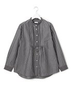 【ジェイプレスヨークストリート/J.PRESS YORK STREET】の【WOMEN】コットンタイプライターストライプ ブラウス 人気、トレンドファッション・服の通販 founy(ファニー) ファッション Fashion レディースファッション Fashion for Women トップス・カットソー Cut & Sew Tops シャツ・ブラウス・オフィスカジュアル Elegant Blouses & Button-Ups カーゴパンツ Cargo Pants, Utility Pants クラシカル Classical, Vintage-Inspired スラックス Slacks, Dress Pants ダウン Down, Puffer チェック Check, Plaid, Tartan デニム Denim, Jeans Material ドレス Dress, One-Piece ドレープ Drape, Draping Fabric 定番 Standard, Basic Item なめらか Smooth, Silky Texture バランス Balance, Style Balance フロント Front, Front Design モダン Modern, Contemporary ヨーク Yoke, Yoke Design リラックス Relax, Relaxed Fit A/W・秋冬 Autumn/Winter エレガント 上品 Elegant thumbnail ブラック系1|ID: prp329100004632122 ipo3291000000033334665