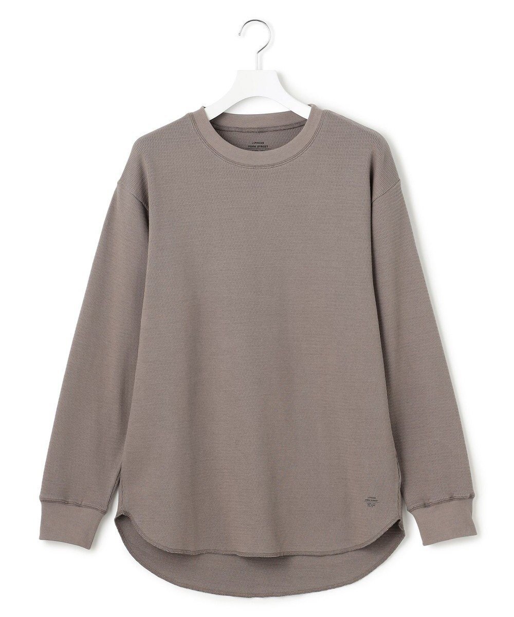 【ジェイプレスヨークストリート/J.PRESS YORK STREET】の【UNISEX】ハニカムワッフル Tシャツ インテリア・キッズ・メンズ・レディースファッション・服の通販 founy(ファニー) ファッション Fashion レディースファッション Fashion for Women トップス・カットソー Cut & Sew Tops シャツ・ブラウス・オフィスカジュアル Elegant Blouses & Button-Ups ロングTシャツ・Tシャツ Longline T-Shirts & Tees カットソー・ベーシックTシャツ Cut-and-Sewn Tops / Stretch Tees & Basics ユニセックス Unisex, Genderless インナー Innerwear カットソー Cut and Sewn Top バランス Balance, Style Balance ワッフル Waffle, Waffle Knit A/W・秋冬 Autumn/Winter ライトグレー系|ID: prp329100004632137 ipo3291000000033334731