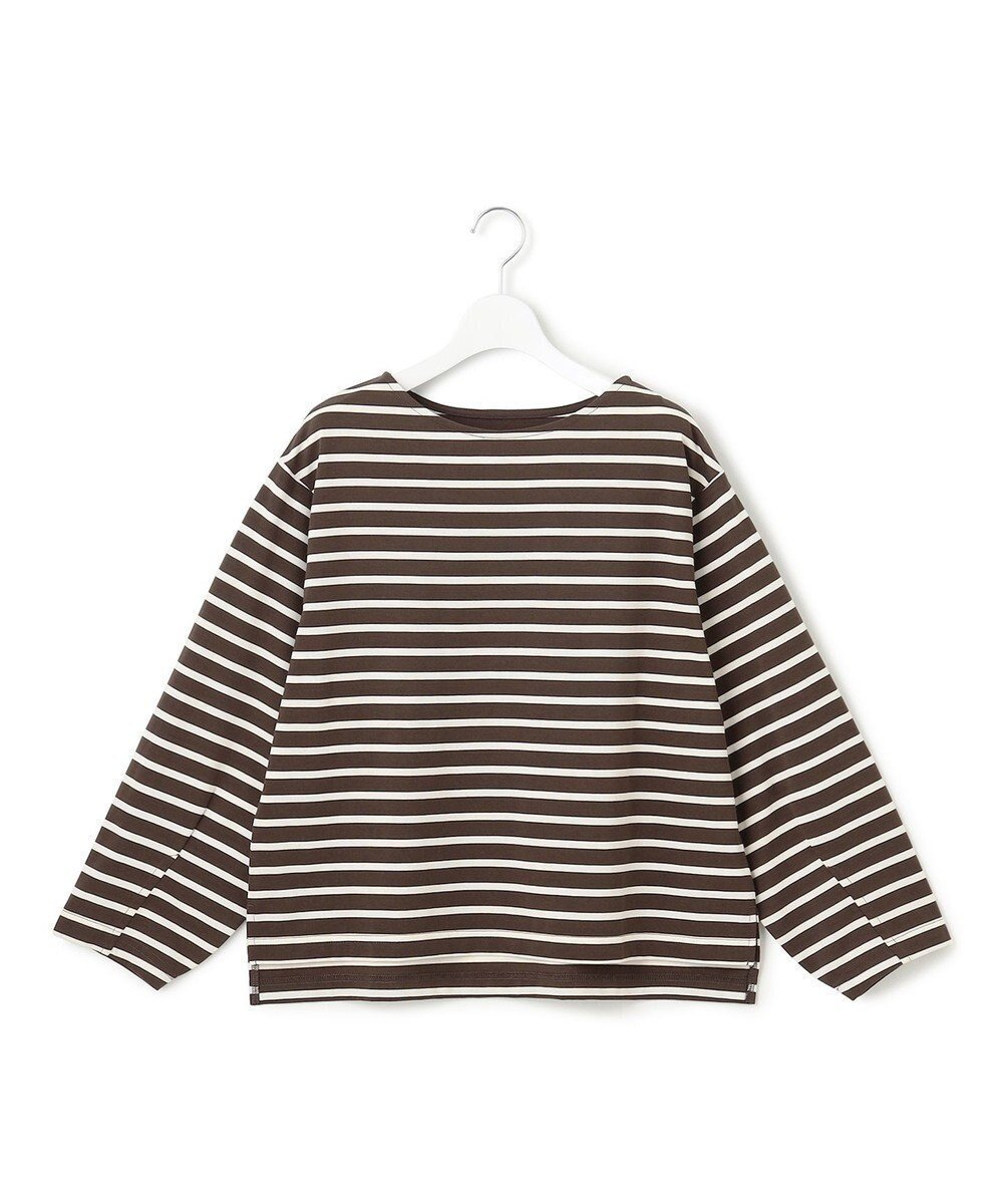 【ジェイプレスヨークストリート/J.PRESS YORK STREET】の【WOMEN】ロングスリーブ ボーダー バスクシャツ インテリア・キッズ・メンズ・レディースファッション・服の通販 founy(ファニー) 　ファッション　Fashion　レディースファッション　Fashion for Women　トップス・カットソー　Cut & Sew Tops　シャツ・ブラウス・オフィスカジュアル　Elegant Blouses & Button-Ups　ロングTシャツ・Tシャツ　Longline T-Shirts & Tees　カットソー・ベーシックTシャツ　Cut-and-Sewn Tops / Stretch Tees & Basics　カットソー　Cut and Sewn Top　カーゴパンツ　Cargo Pants, Utility Pants　クラシック　Classic, Timeless Style　コンパクト　Compact, Small Size　今季　This Season, Current Season　シンプル　Simple, Minimal　スリーブ　Sleeve, Long Sleeve / Short Sleeve　デニム　Denim, Jeans Material　バスク　Basque, Basque Style　バランス　Balance, Style Balance　ファブリック　Fabric, Textile　ボーダー　Border, Stripe　メガネ　Glasses, Eyewear　ロング　Long, Long-Length　A/W・秋冬　Autumn/Winter　ダークブラウン系1|ID: prp329100004632139 ipo3291000000033334750