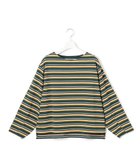 【ジェイプレスヨークストリート/J.PRESS YORK STREET】の【WOMEN】ロングスリーブ ボーダー バスクシャツ ダークグリーン系2|ID: prp329100004632139 ipo3291000000033334755