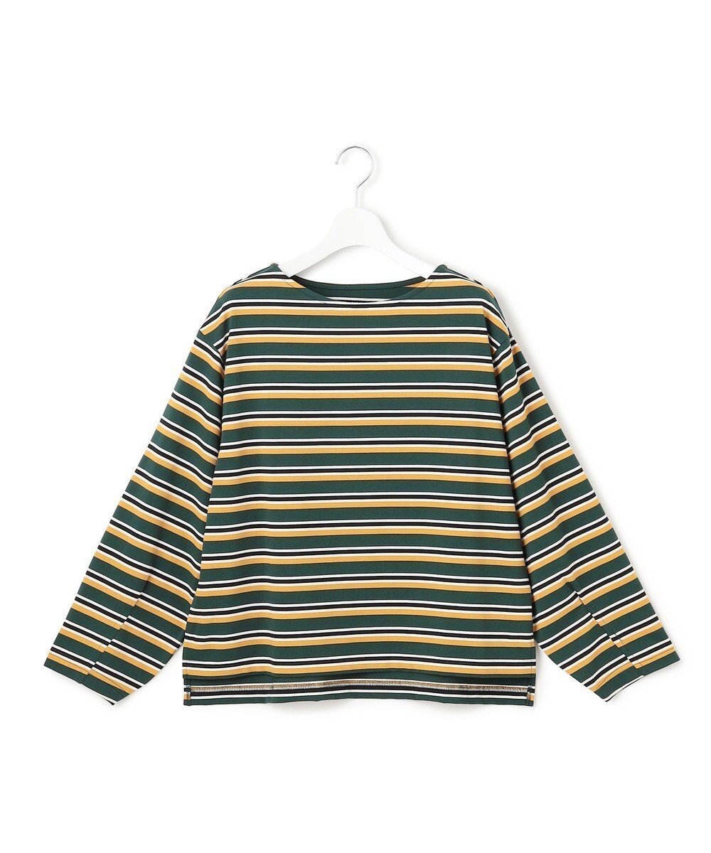 【ジェイプレスヨークストリート/J.PRESS YORK STREET】の【WOMEN】ロングスリーブ ボーダー バスクシャツ インテリア・キッズ・メンズ・レディースファッション・服の通販 founy(ファニー) 　ファッション　Fashion　レディースファッション　Fashion for Women　トップス・カットソー　Cut & Sew Tops　シャツ・ブラウス・オフィスカジュアル　Elegant Blouses & Button-Ups　ロングTシャツ・Tシャツ　Longline T-Shirts & Tees　カットソー・ベーシックTシャツ　Cut-and-Sewn Tops / Stretch Tees & Basics　カットソー　Cut and Sewn Top　カーゴパンツ　Cargo Pants, Utility Pants　クラシック　Classic, Timeless Style　コンパクト　Compact, Small Size　今季　This Season, Current Season　シンプル　Simple, Minimal　スリーブ　Sleeve, Long Sleeve / Short Sleeve　デニム　Denim, Jeans Material　バスク　Basque, Basque Style　バランス　Balance, Style Balance　ファブリック　Fabric, Textile　ボーダー　Border, Stripe　メガネ　Glasses, Eyewear　ロング　Long, Long-Length　A/W・秋冬　Autumn/Winter　ダークグリーン系2|ID: prp329100004632139 ipo3291000000033334755