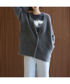 【アンフィーロ 自由区/UNFILO】の【洗える】ナイロンシャギー Vネックカーディガン チャコール|ID: prp329100004632158 ipo3291000000033389437
