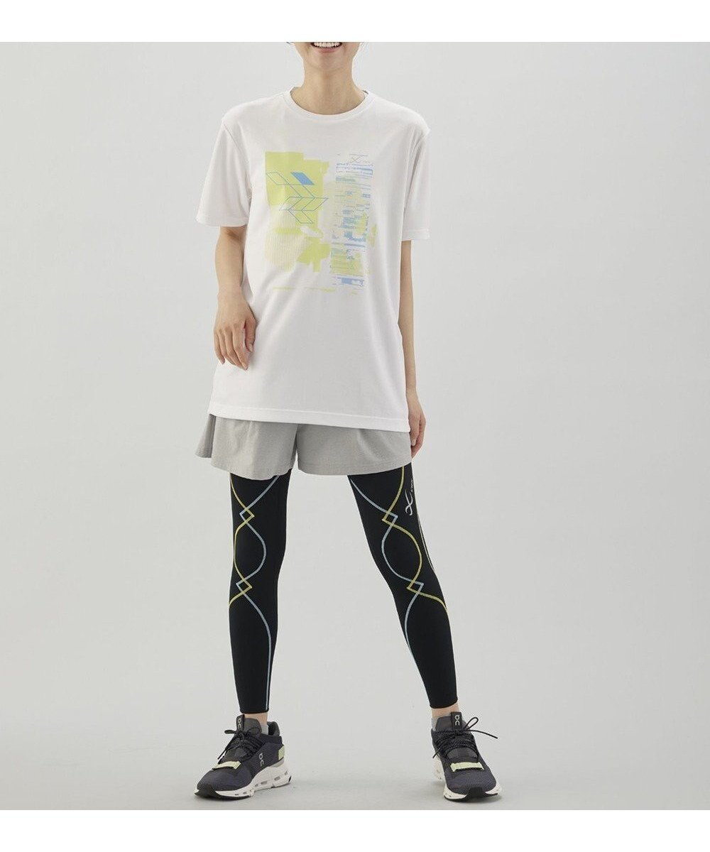 【シーダブリューエックス/CW-X】の【UNISEX】 CW-X トップス Tシャツ 半袖 3分袖 Uネック メッシュ素材 UVカット率90%以上(本体) ユニセックス DLR195 /ワコール インテリア・キッズ・メンズ・レディースファッション・服の通販 founy(ファニー) ファッション Fashion レディースファッション Fashion for Women トップス・カットソー Cut & Sew Tops シャツ・ブラウス・オフィスカジュアル Elegant Blouses & Button-Ups ロングTシャツ・Tシャツ Longline T-Shirts & Tees ユニセックス Unisex, Genderless メッシュ Mesh, Net Fabric 半袖 Short Sleeve, Half Sleeve イエロー|ID: prp329100004632187 ipo3291000000033334982