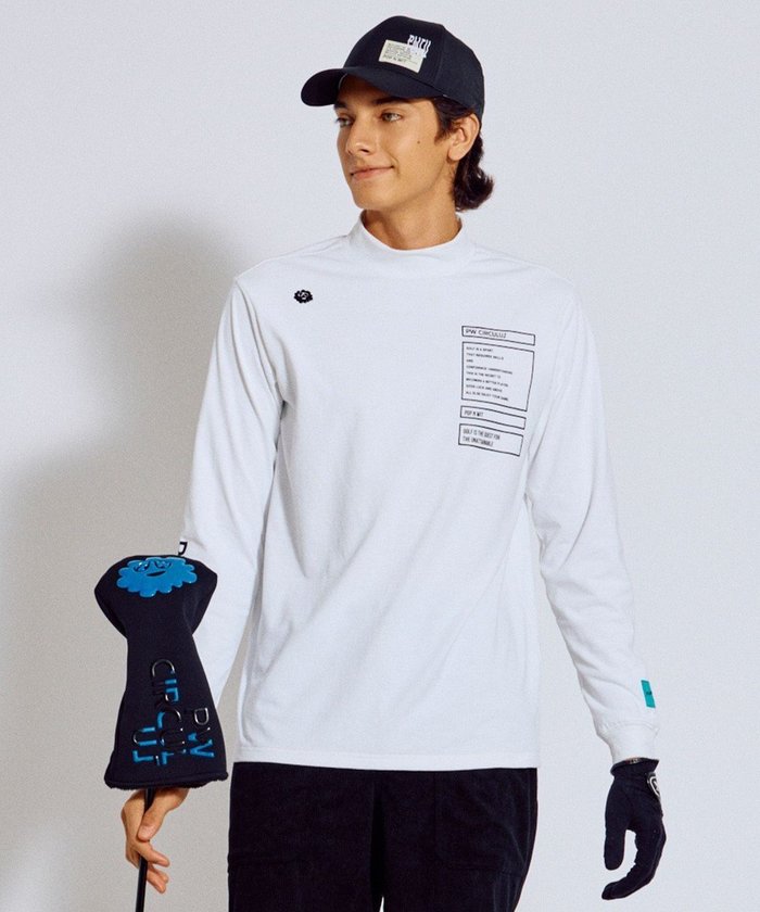 【ピーダブリュサーキュラス/PW CIRCULUS / MEN】の【吸水速乾 / UV遮蔽率99.5% UVカット / ストレッチ】【MEN】ロングスリーブモックT ゴルフ インテリア・キッズ・メンズ・レディースファッション・服の通販 founy(ファニー) https://founy.com/ ファッション Fashion メンズファッション Fashion for Men トップス・カットソー Cut & Sew Tops メンズシャツ Shirts 秋 Autumn カットソー Cut and Sewn Top 吸水 Absorbent, Quick-Dry シンプル Simple, Minimal ストレッチ Stretch, Stretchy Fabric プリント Print, Printed Pattern モノトーン Monotone, Black and White ロング Long, Long-Length A/W・秋冬 Autumn/Winter 夏 Summer ゴルフ Golf 2025年 2025 2025-2026秋冬・A/W Autumn/Winter 2025–26 AW25–26 |ID: prp329100004632970 ipo3291000000033440160
